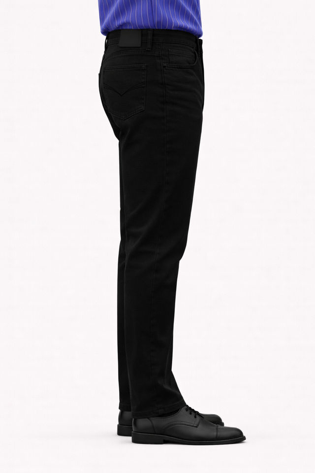 Buy FTX Men Solid Denim Slim Fit Black Jeans | 34 Online - Price