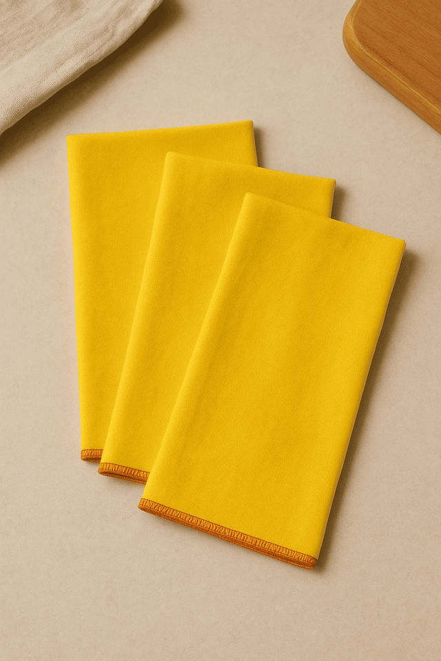 HD Creations Yellow Duster (Pack Of 3)