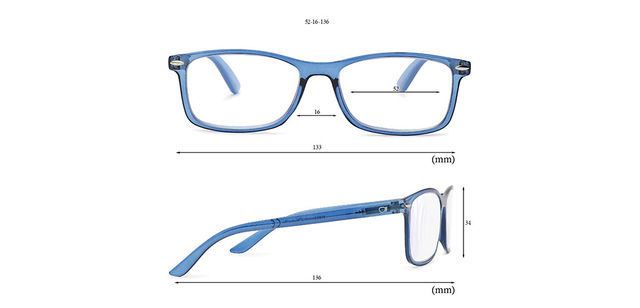 Specsmakers Unisex Solid TR90 Computer Glasses | Blue