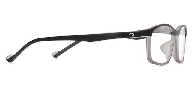 Specsmakers Unisex Solid TR90 Computer Glasses | Black and Grey - L