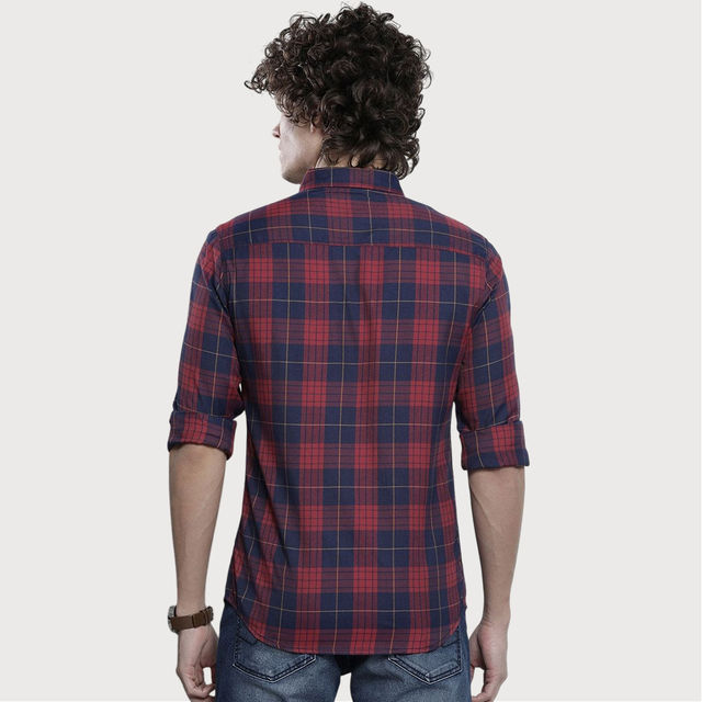 Buy The Indian Garage Co Men's Regular Fit Checkered Casual Shirt