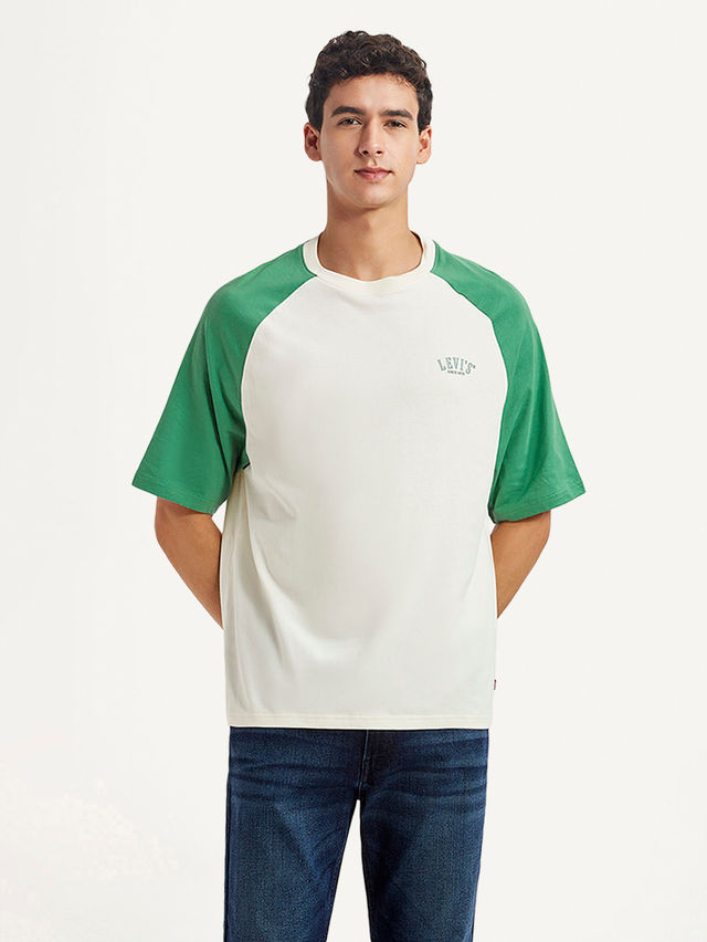 Men's Colour-Block Loose Fit T-Shirt - Buy at ₹960 Online