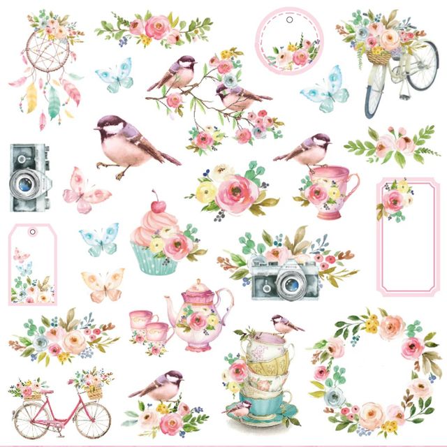 Itsy Bitsy Celebrate Life Ephemera Embellishments 50 Pcs Pbhc Lb