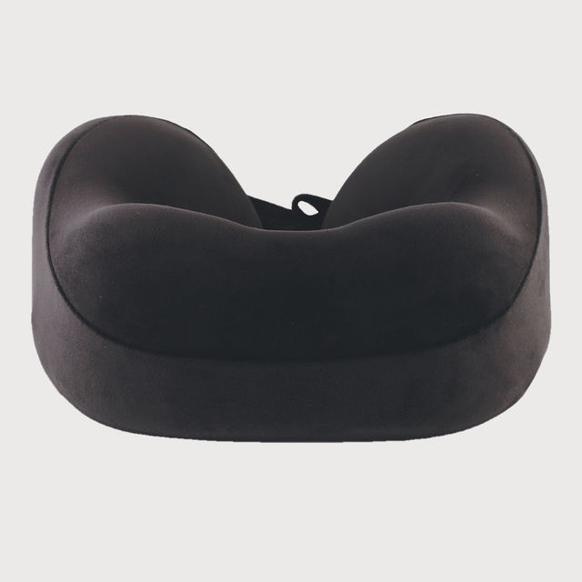 Buy Travel Blue Unisex Solid Memory Foam Neck Pillow | Black - One