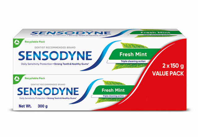 Sensodyne Fresh Mint Toothpaste Value Pack