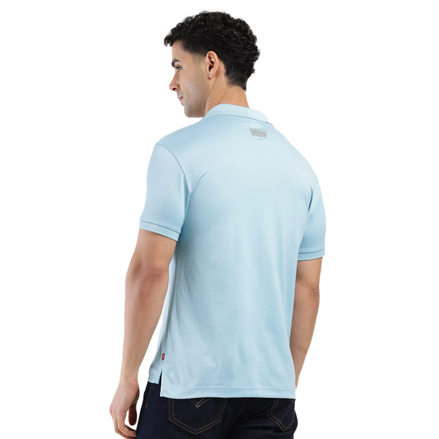 Levi's Men's 100% Polyester Polo T-shirt | Sky Blue - M