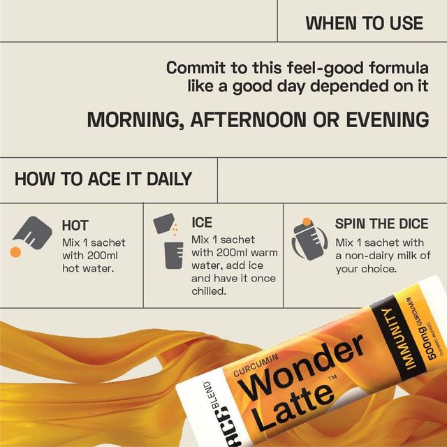 Ace Blend Curcumin Wonder Latte Immunity Drink Instant Coffee