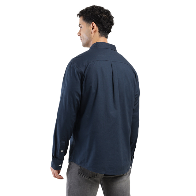 Levi's Men's 100% BCI Cotton Oxford Shirt | Navy Blue - S