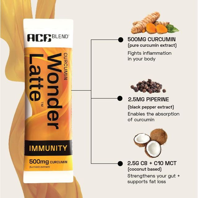 Ace Blend Curcumin Wonder Latte Immunity Drink Instant Coffee