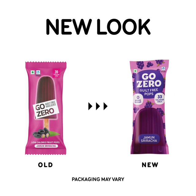 Go Zero Jamun Sriracha Low Calorie Guilt Free Ice Cream Popsicle 70 ml Combo