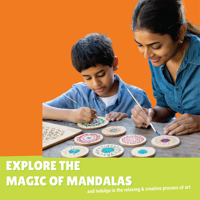 Kalakaram Mandala Art Coaster Painting Kit