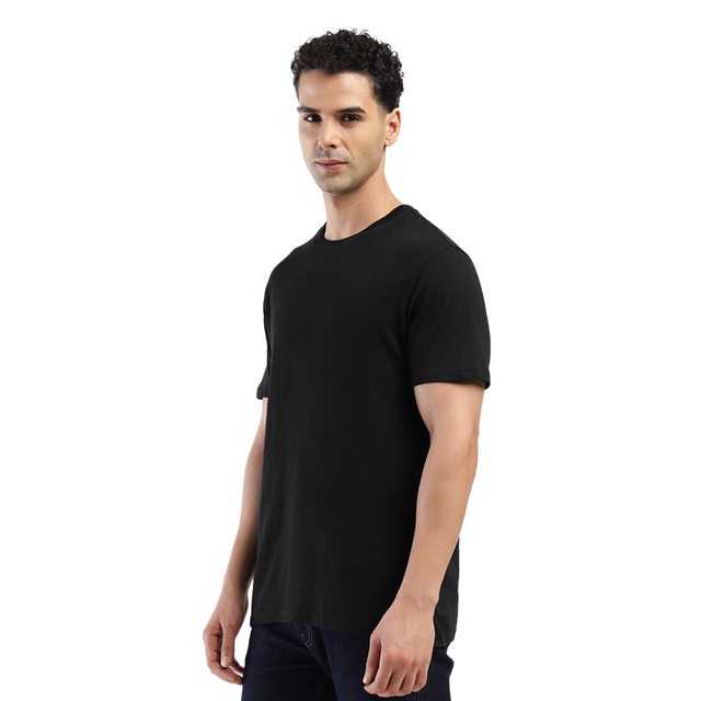 Levi's Men's 100% BCI Cotton Round Neck T-shirt | Black - L