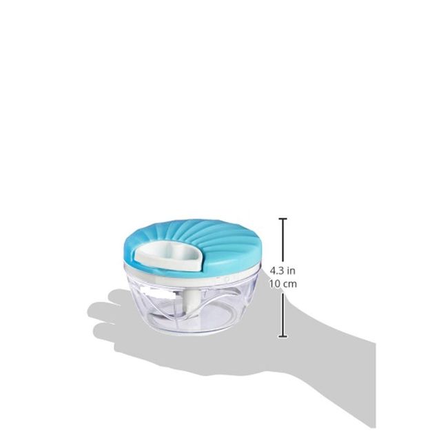 Uttam 500 Ml Large Vegetable Chopper With 3 Blades, Blue