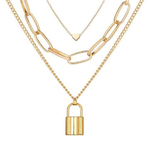 YouBella Women Stylish Latest Design Trendy Multi Layer Necklace Jewellery Gold Plated Multi Strand