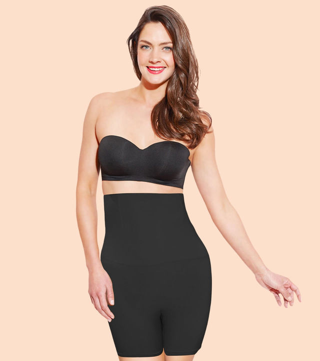 Enamor Women's TS09 Thigh Slimmer|High Waist | Black-M