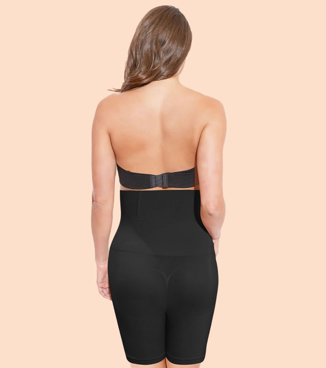 Enamor Women's TS09 Thigh Slimmer|High Waist | Black-M