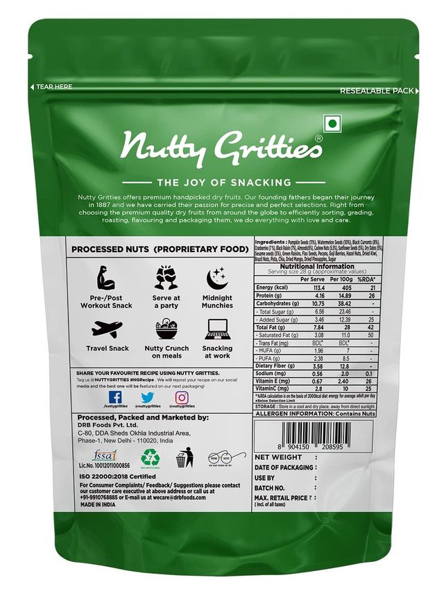 Nutty Gritties Antioxidant Trail Mix