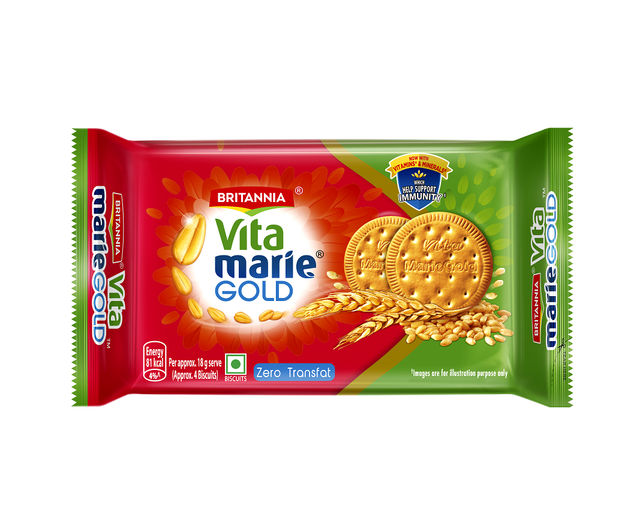 Britannia Vita Marie Gold Biscuits, Zero Transfat, Vitamin Enriched Biscuits 248 gms Combo