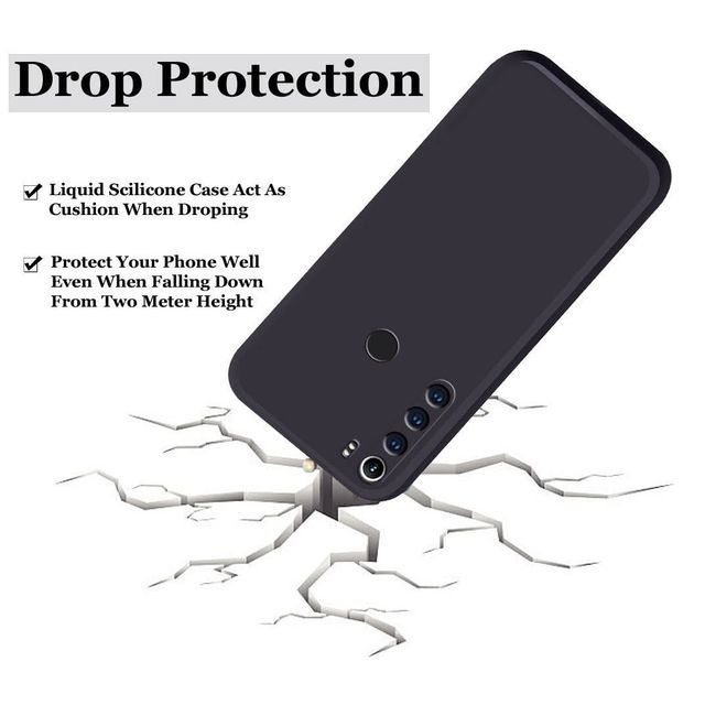 Artistque Case for Xiaomi Redmi Note 8 Back Cover - Plain Liquid Silicone