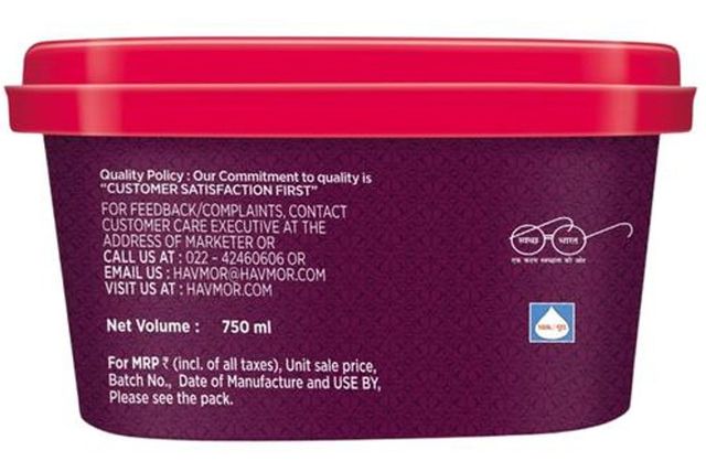 Havmor Taj Mahal Ice Cream Tub 750 ml Combo