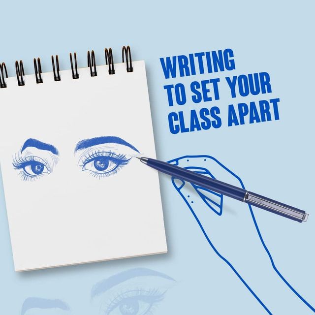 Reynolds Jetter Classic Ball Pen Set (1 Blue Pen For Professional)