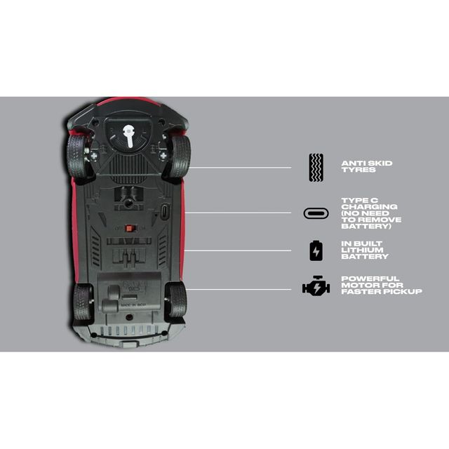 Race N Roll Hi Speed Rechargeable Remote Control Car 1:24 - G Wag Red