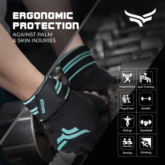 Xtrim Gym Gloves with Wrist Support - S