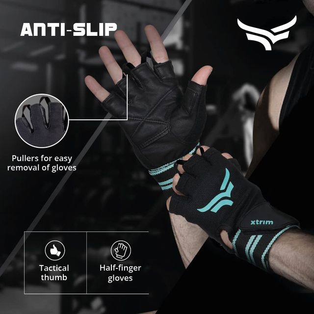 Xtrim Gym Gloves with Wrist Support - S