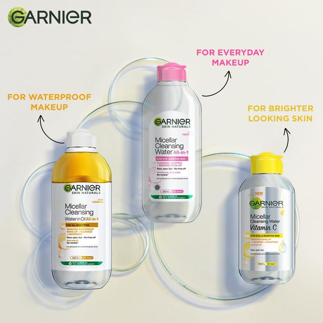 Lakme Eyeconic Kajal Black(1gms), Renee Madness Ph Stick(3gms) & Garnier Skin Naturals, Cleansing Water, Hydrating & Soothing, Micellar Cleansing Water(400ml) Combo
