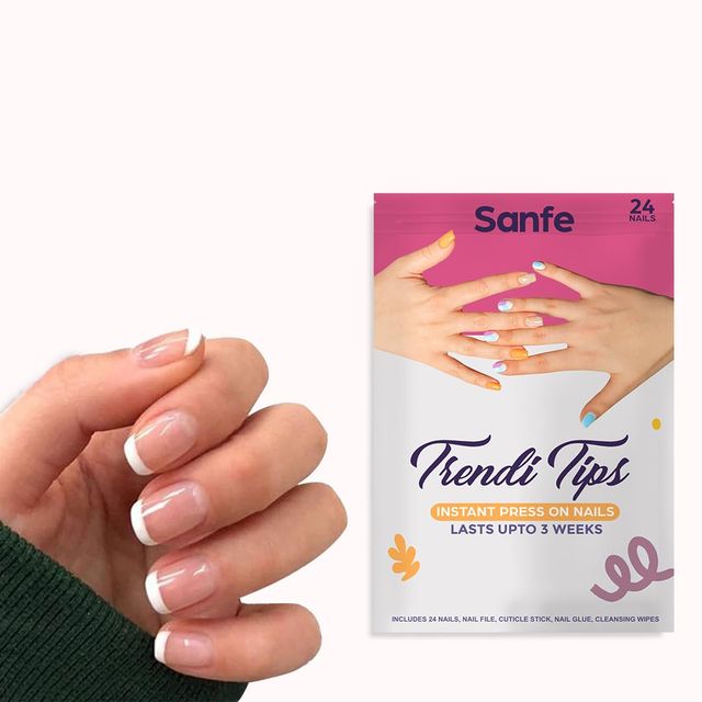 Sanfe Instant Stick On Nails - French Tip