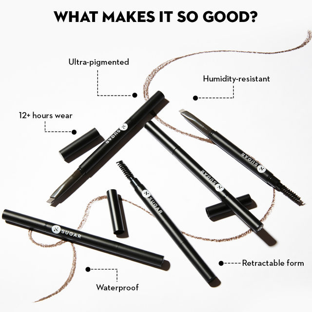 SUGAR Cosmetics Arch Arrival Brow Definer - 03 Woody Scooby (Deep Brown)