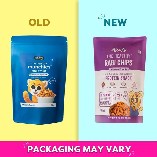 Troovy Healthy High Protein Ragi Chips (No Palm Oil, No Chemicals)