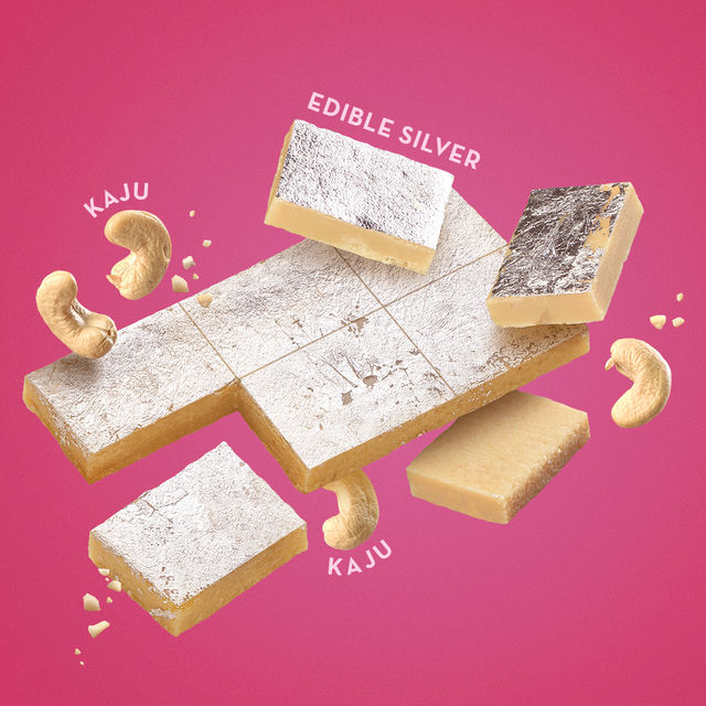 GO DESi Kaju Katli Mithai Cashew Bar