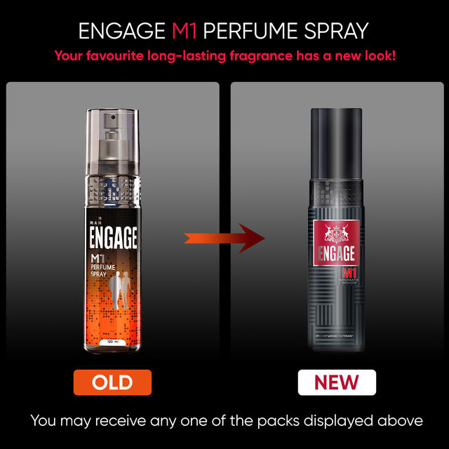 Engage M1 Perfume for Men, Citrus & Woody Fragrance Scent, Skin Friendly