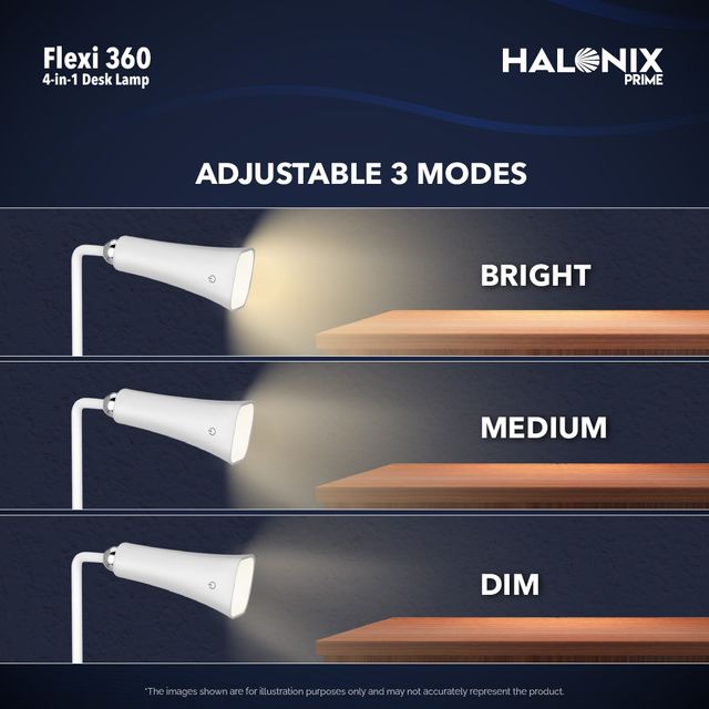 Halonix Flexi 360 4-in-1 Desk Lamp