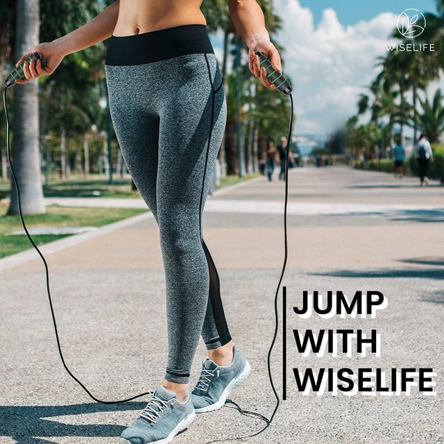 Wiselife Skipping Rope- Green Black