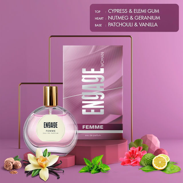 Engage Femme Eau De Parfum for Women - Citrus Floral | Long Lasting Fragrance