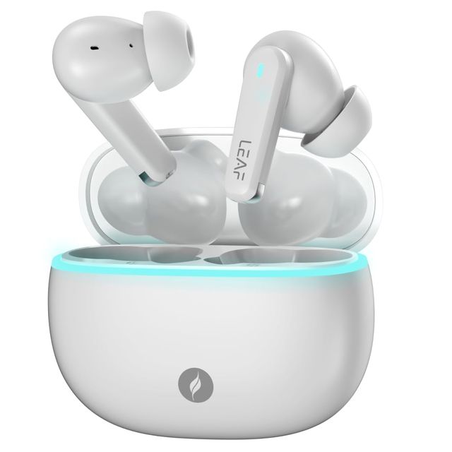 Leaf Buds X121 True Wireless Earbuds With Leaf Ai Sound App, 30H Playtime,10Mm Driver(Pure White)