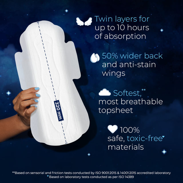 Nua All Night Comfort Sanitary Pads