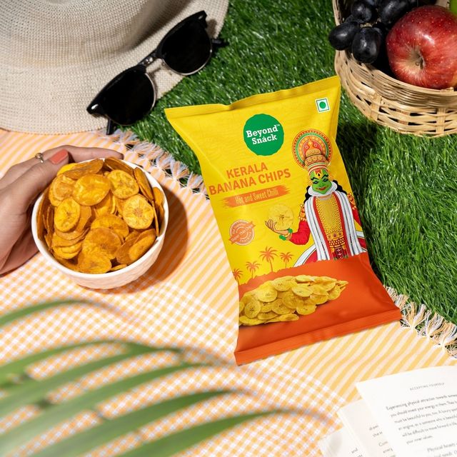 Beyond Snáck Kerala Banana Chips - Hot and Sweet Chilli 75 gms Combo