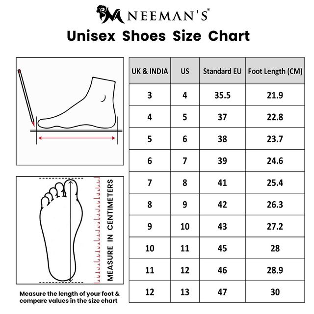 Neeman's The Everyday Basic Sneakers Electric Black | UK 6
