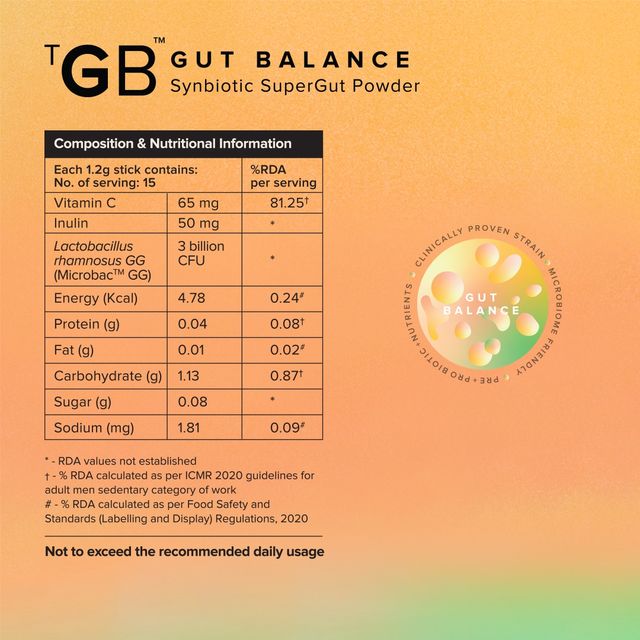 The Good Bug Gut Balance Supplement Powder - Strong Digestion & Immunity