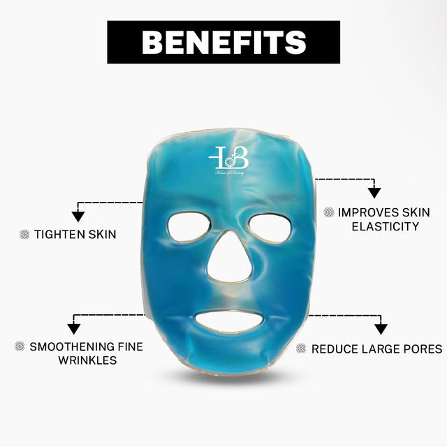 House of Beauty Hot+Cold Gel mask Ice tool for soothing skin, reduces pimples, acne & puffiness(1pc)