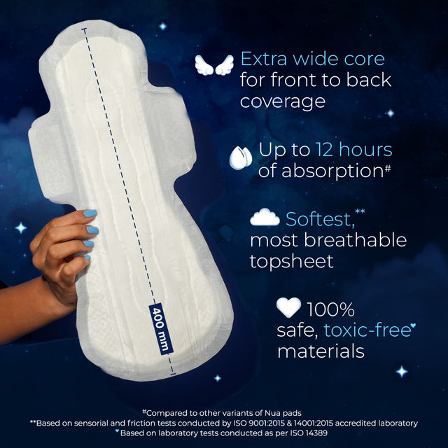 Nua All Night Comfort Sanitary Pads