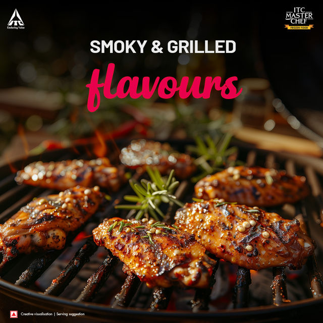 ITC Master Chef Grilled Chicken Wings | High in Protein | No Added Preservatives | 12 pieces