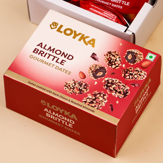 Loyka Almond Brittle Gourmet Dates Box 100 g Combo