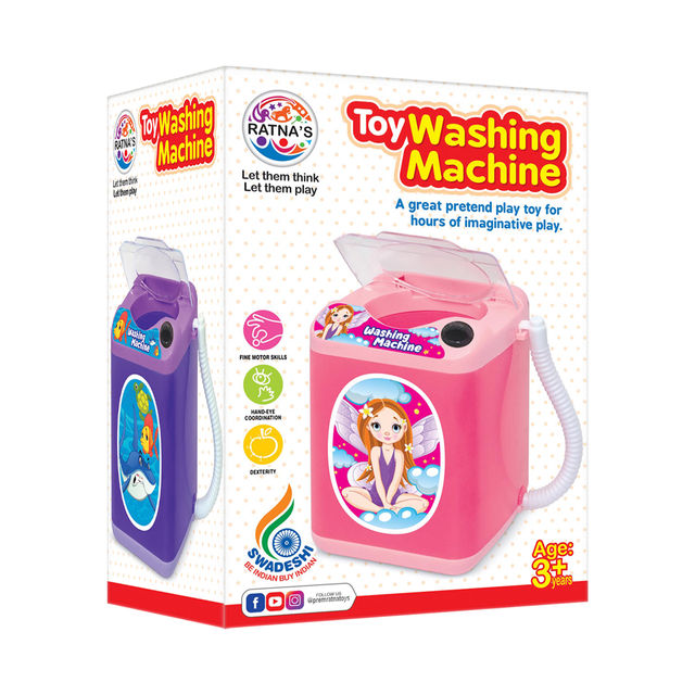 Ratna's Toy Washing Machine Deluxe (Front Load) (Colour May Vary)