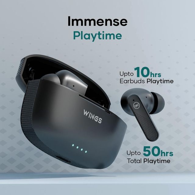 Wings Flobuds 400 Airpods -Black
