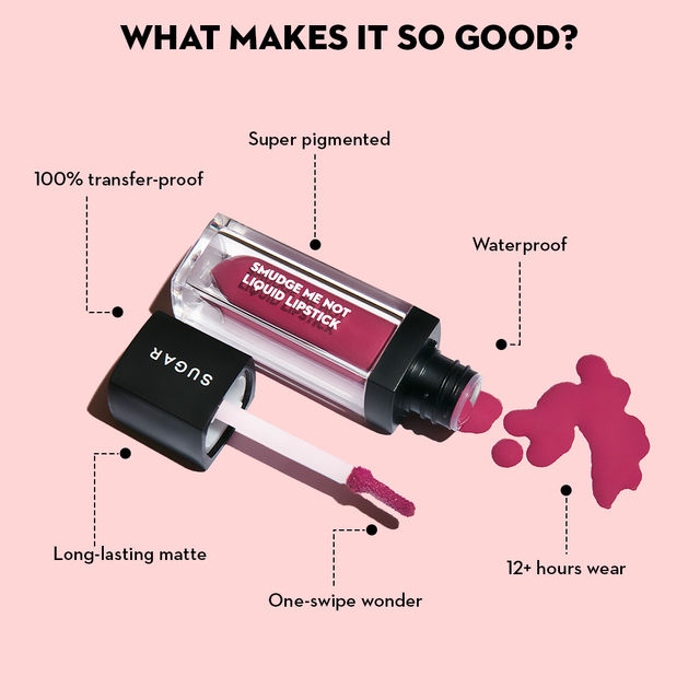 SUGAR Cosmetics Me Not Liquid Lipstick - Hot Shot | Sulphate Free