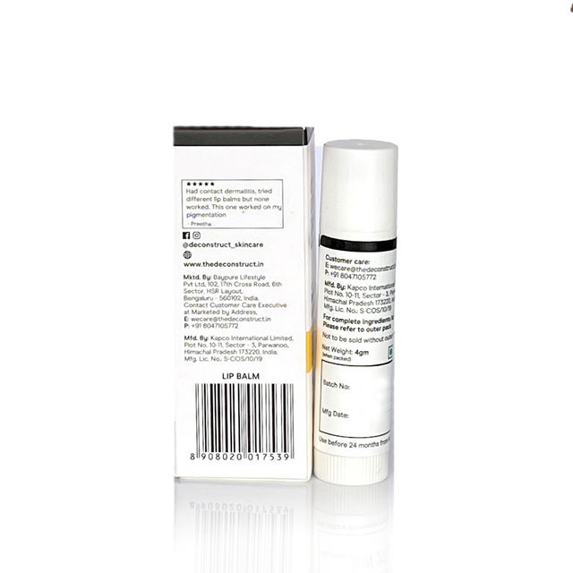 Deconstruct Brightening Lip Balm - 1% Vitamin C + 0.1% Resorcinol SPF 30